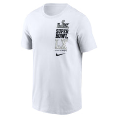 New England Patriots vs. Seattle Seahawks Super Bowl LX Dueling T-Shirt White - Nike