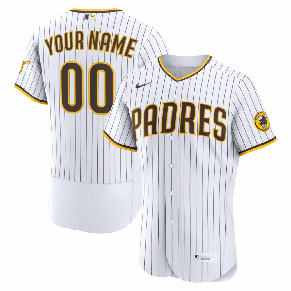 San Diego Padres Nike Home Authentic Custom Jersey - White | MLB Jerseys