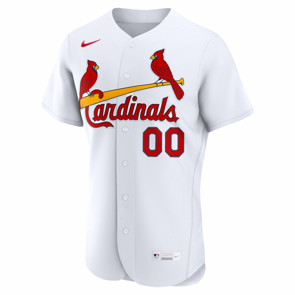 St. Louis Cardinals Nike Home Authentic Custom Jersey - White | MLB Jerseys