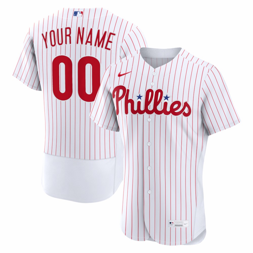 Philadelphia Phillies Nike Home Authentic Custom Jersey Clearance