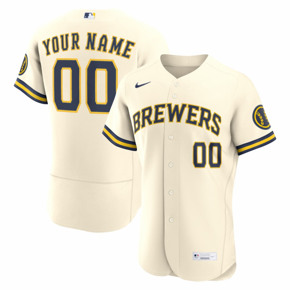 Milwaukee Brewers Nike Home Authentic Custom Jersey Online
