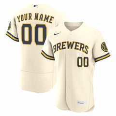 Milwaukee Brewers Nike Home Authentic Custom Jersey Online