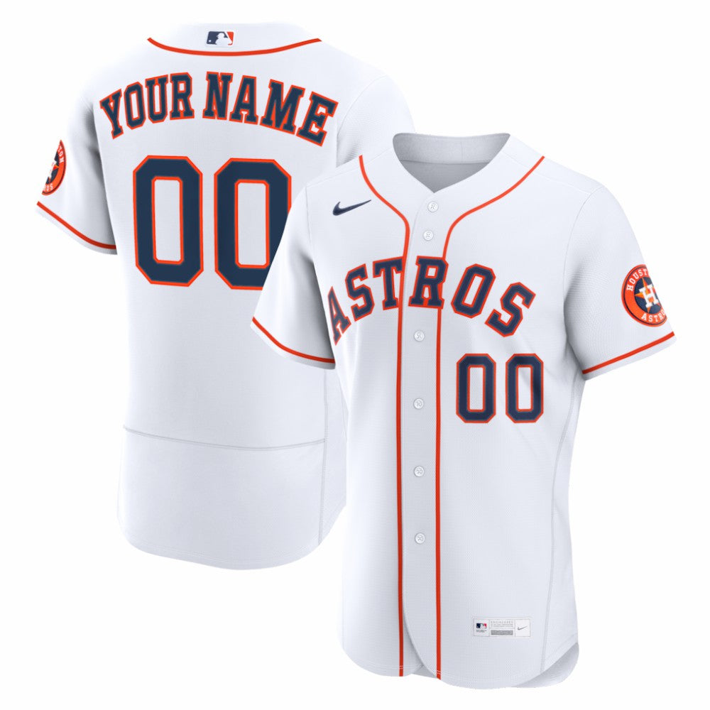 Houston Astros Nike Home Authentic Custom Jersey Lifestyle