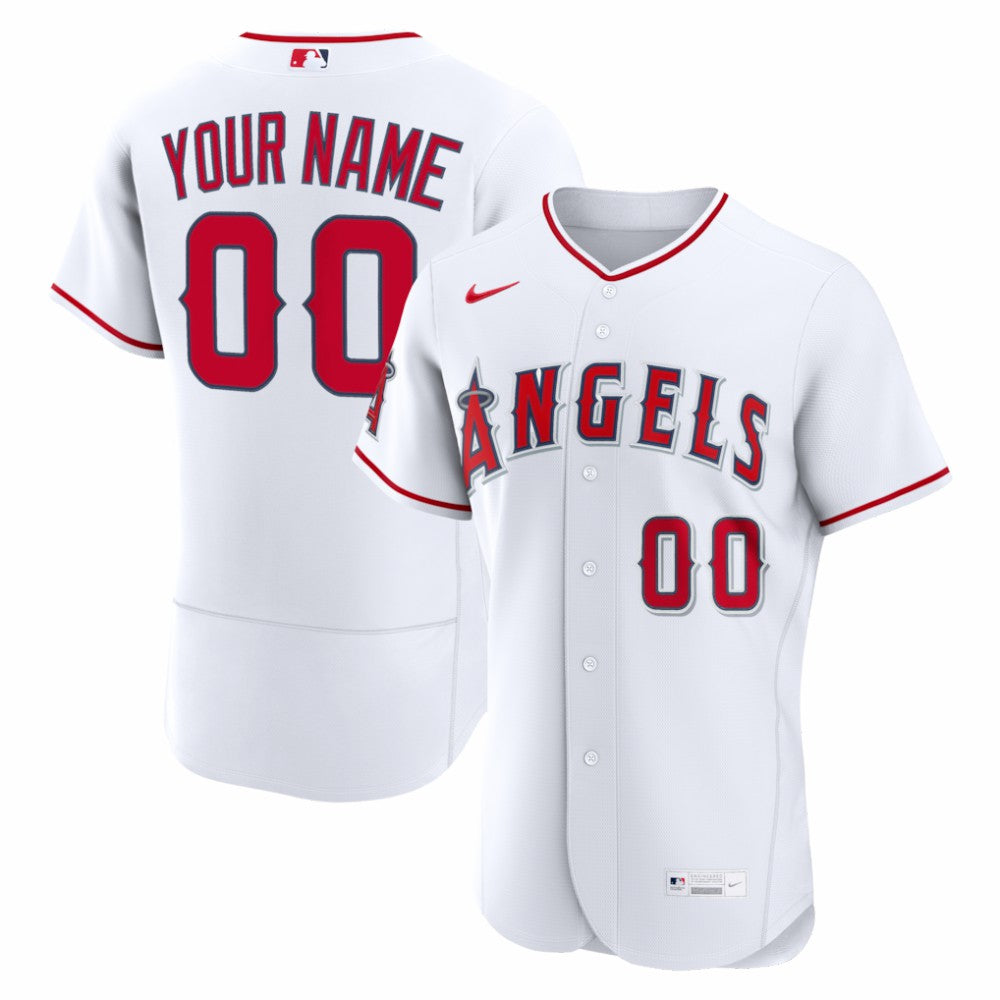 Los Angeles Angels Nike Home Authentic Custom Jersey Lifestyle