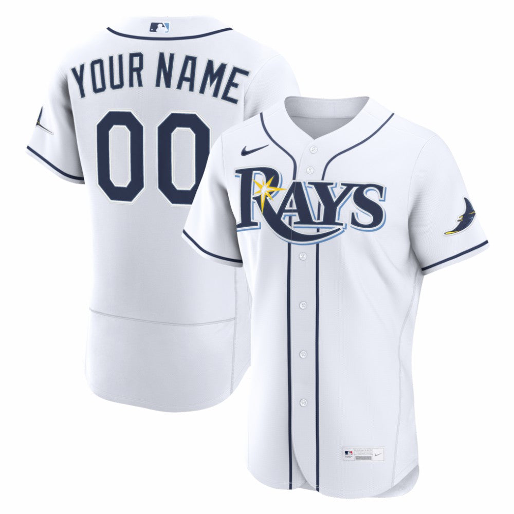 Tampa Bay Rays Nike Home Authentic Custom Jersey Lifestyle