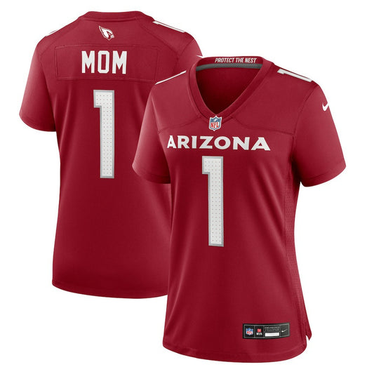 Number 1 Mom Arizona Cardinals Women's Game Jersey - Cardinal | NFL Jerseys