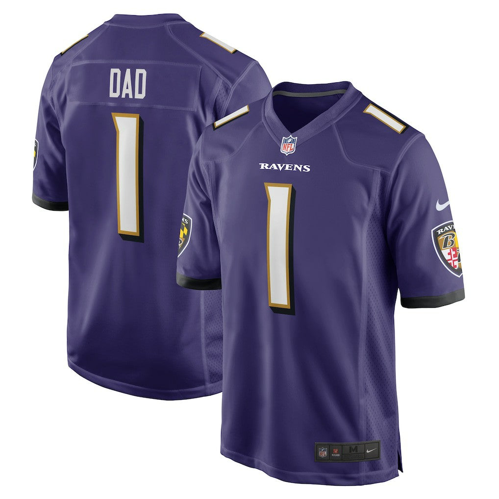Number 1 Dad Baltimore Ravens Game Jersey Purple - Nike