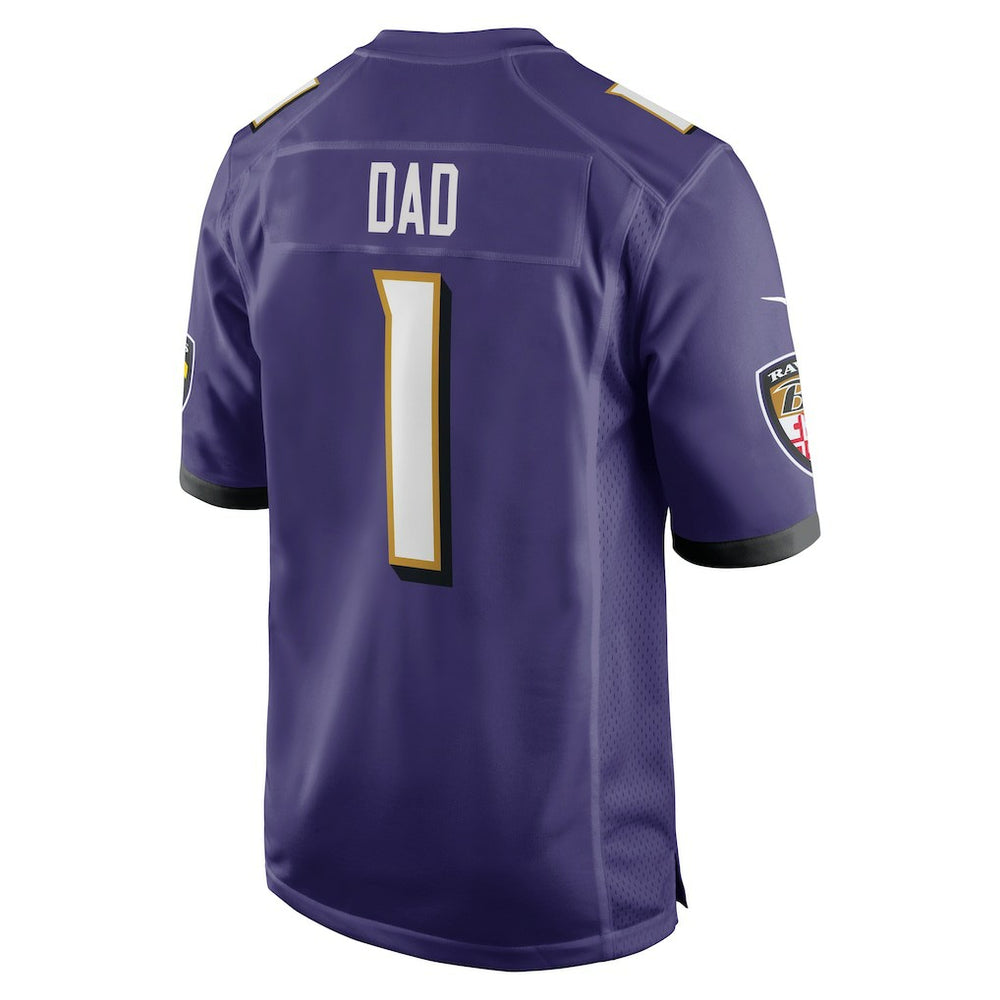 Number 1 Dad Baltimore Ravens Game Jersey Purple - Nike