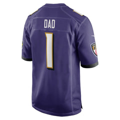 Number 1 Dad Baltimore Ravens Game Jersey Purple - Nike