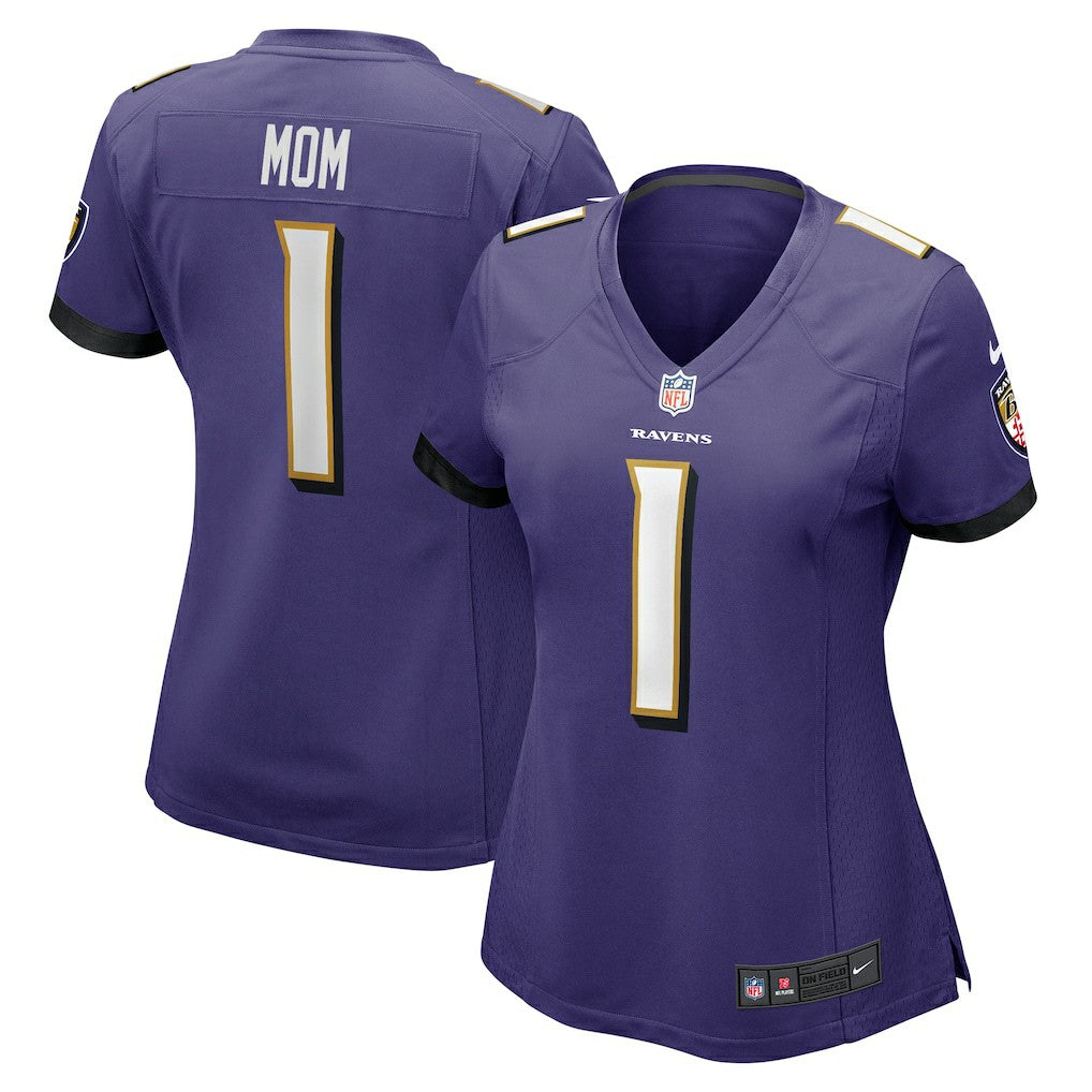 Number 1 Mom Baltimore Ravens Women's Game Jersey Purple - Nike