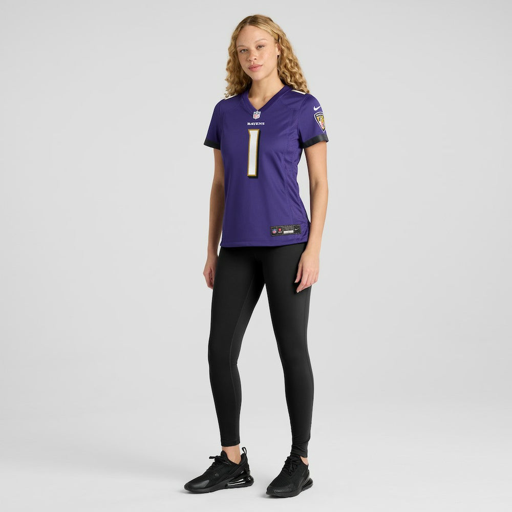 Number 1 Mom Baltimore Ravens Women's Game Jersey Purple - Nike