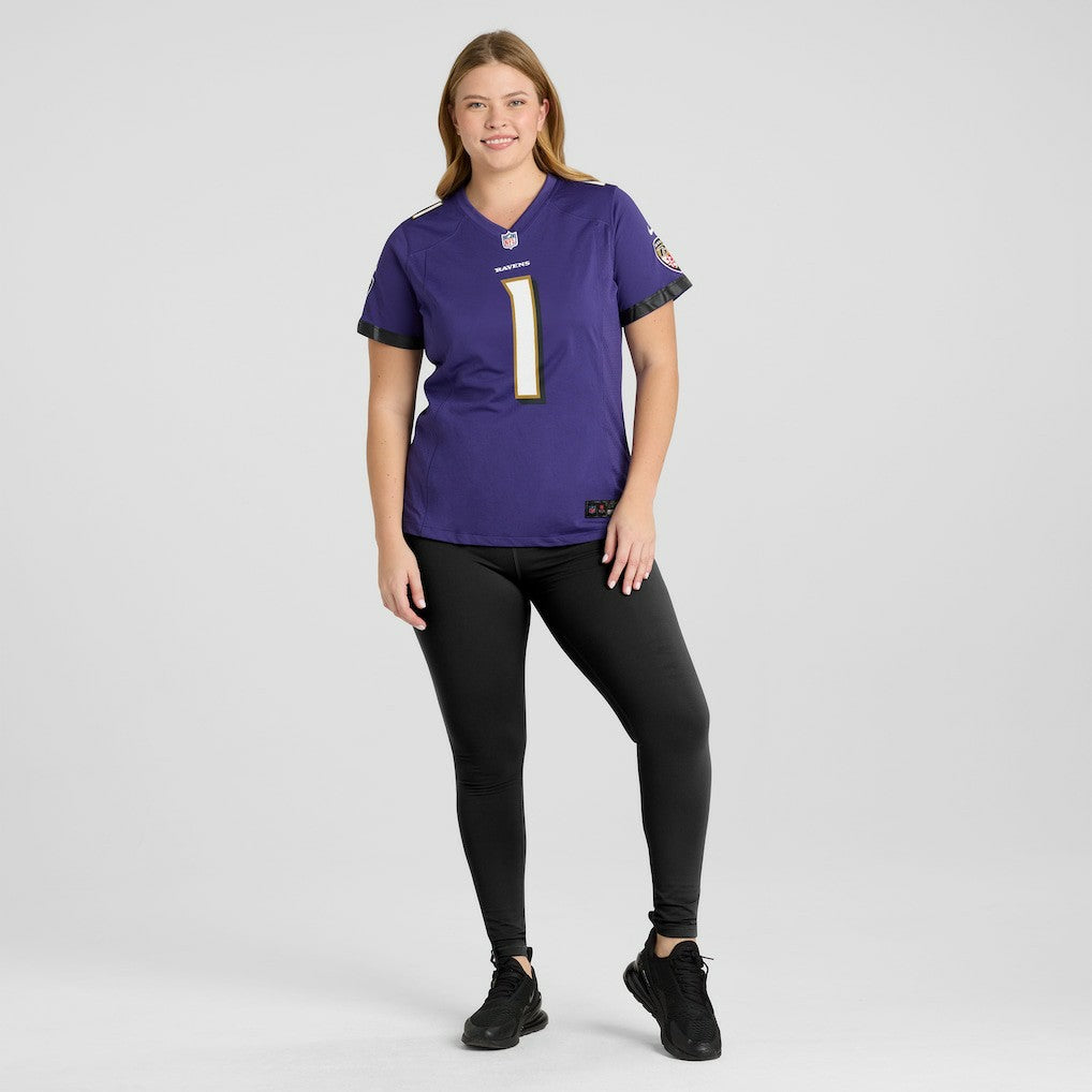 Number 1 Mom Baltimore Ravens Women's Game Jersey Purple - Nike