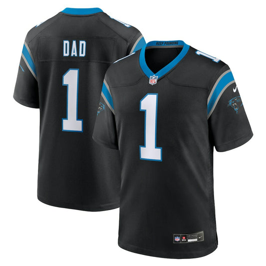 Number 1 Dad Carolina Panthers Game Jersey - Black | NFL Jerseys