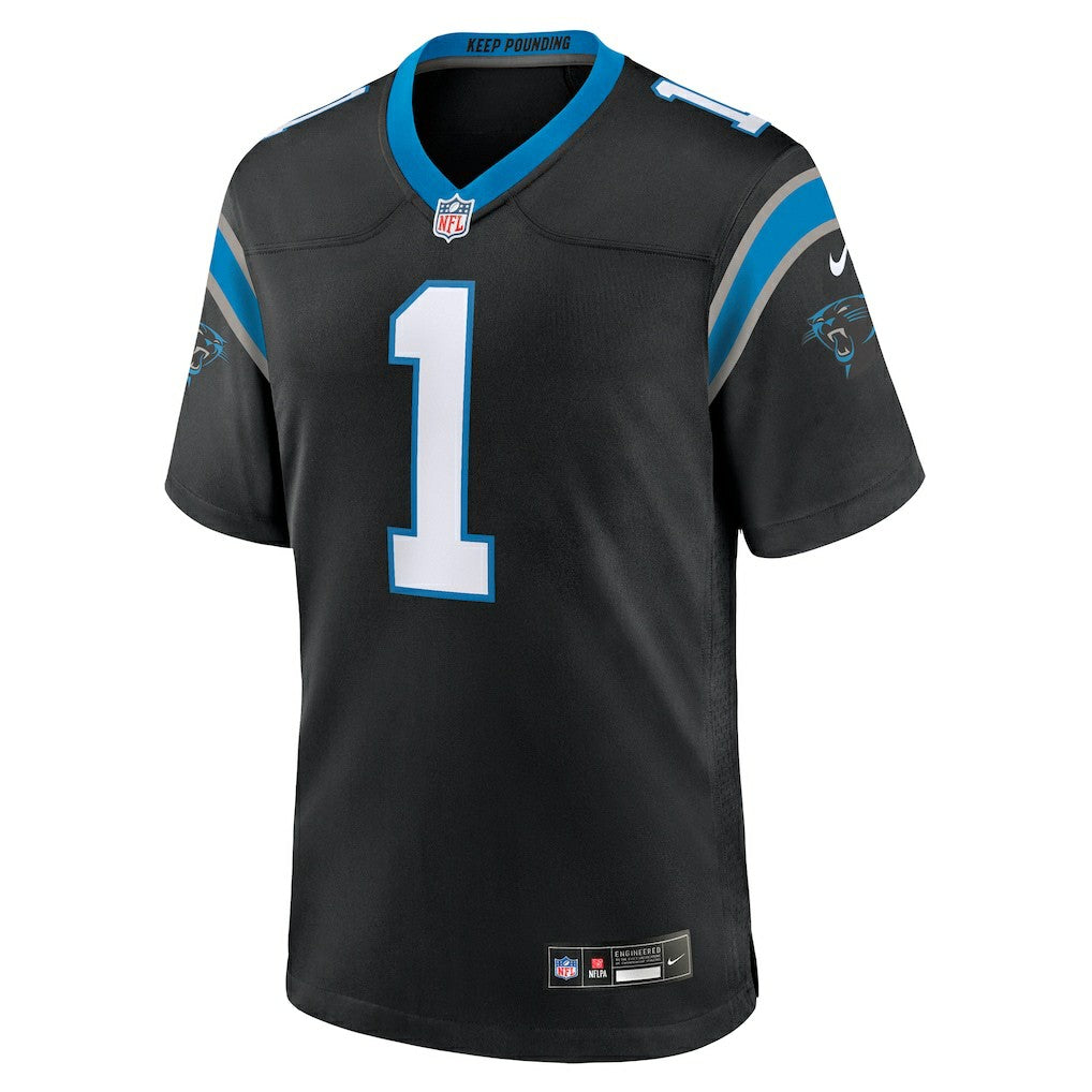 Number 1 Dad Carolina Panthers Game Jersey Black - Nike