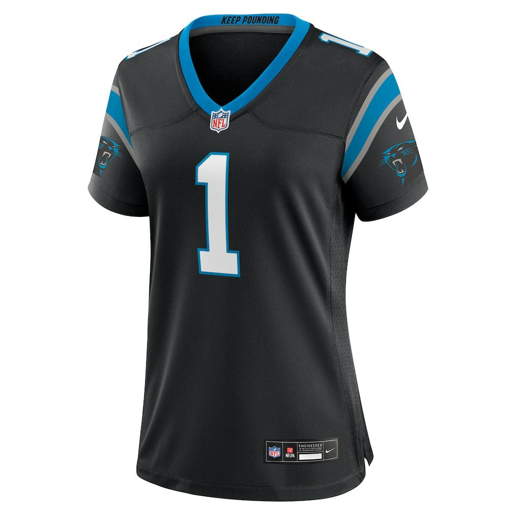 Number 1 Mom Carolina Panthers Women's Game Jersey Black - Nike