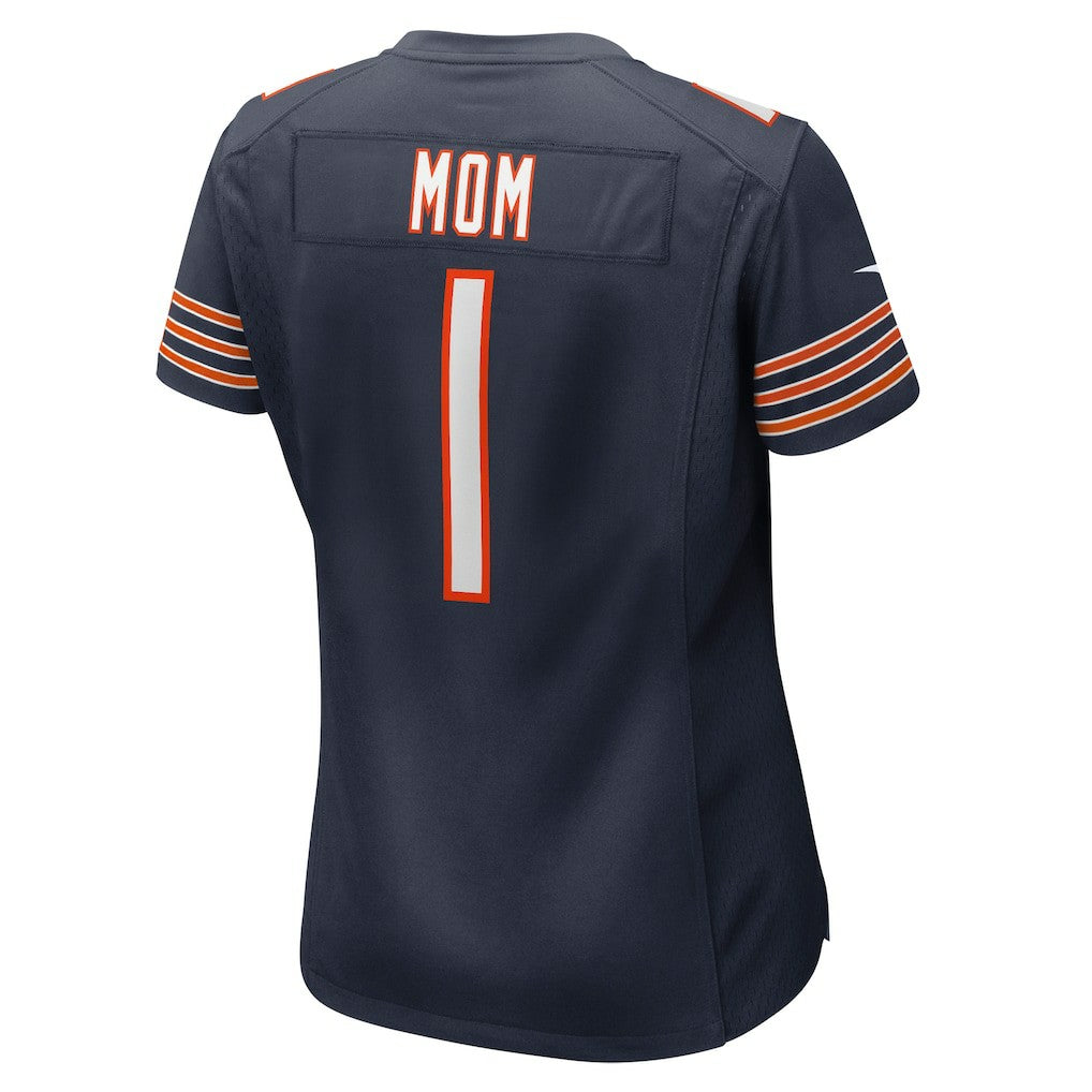 Number 1 Mom Chicago Bears Women's Game Jersey - Navy | NFL Jerseys