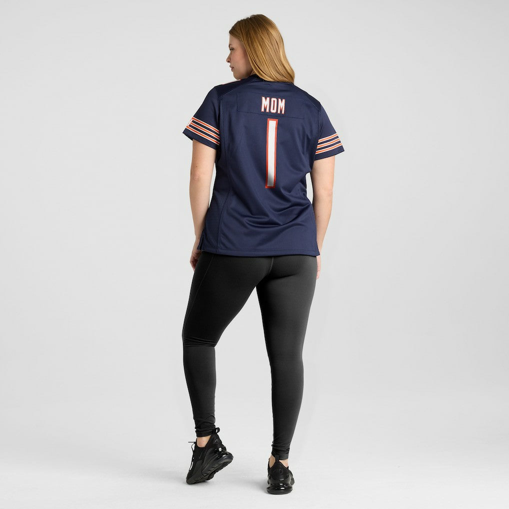 Number 1 Mom Chicago Bears Women's Game Jersey - Navy | NFL Jerseys