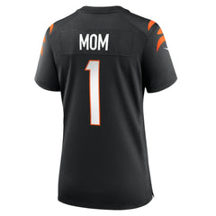 Number 1 Mom Cincinnati Bengals Women's Game Jersey Black - Nike