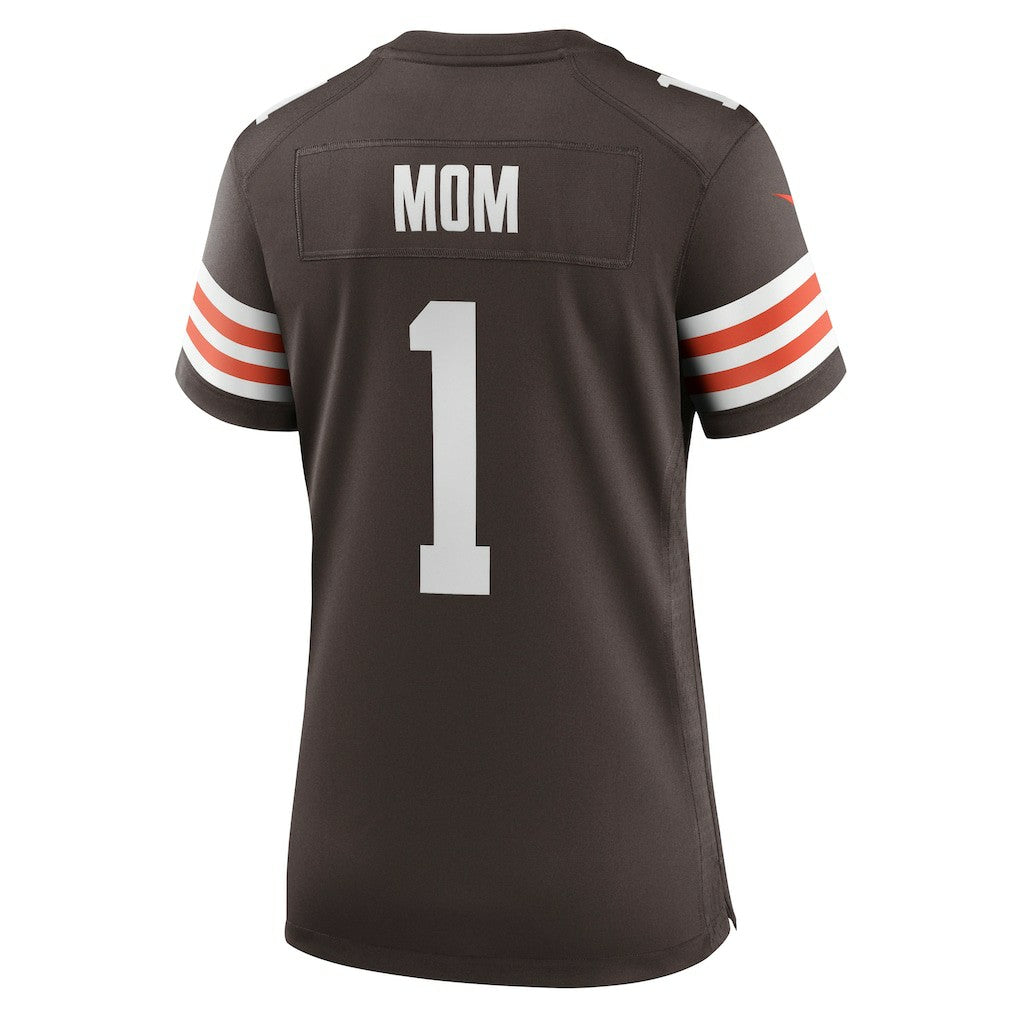 Number 1 Mom Cleveland Browns Women's Game Jersey Brown - Nike