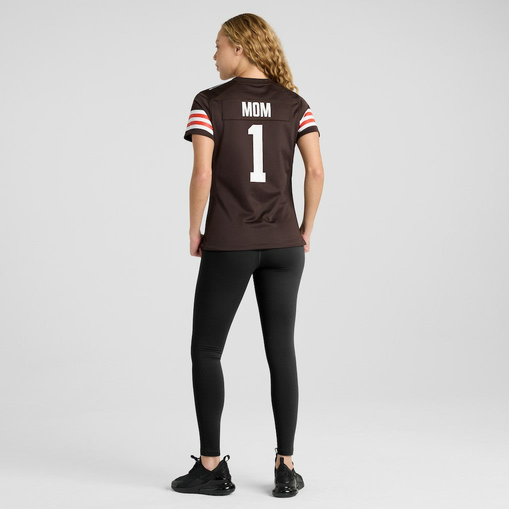 Number 1 Mom Cleveland Browns Women's Game Jersey Brown - Nike