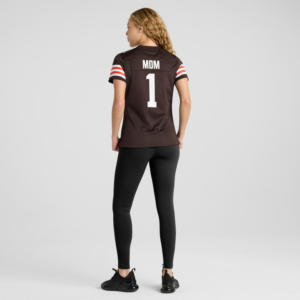 Number 1 Mom Cleveland Browns Women's Game Jersey Brown - Nike