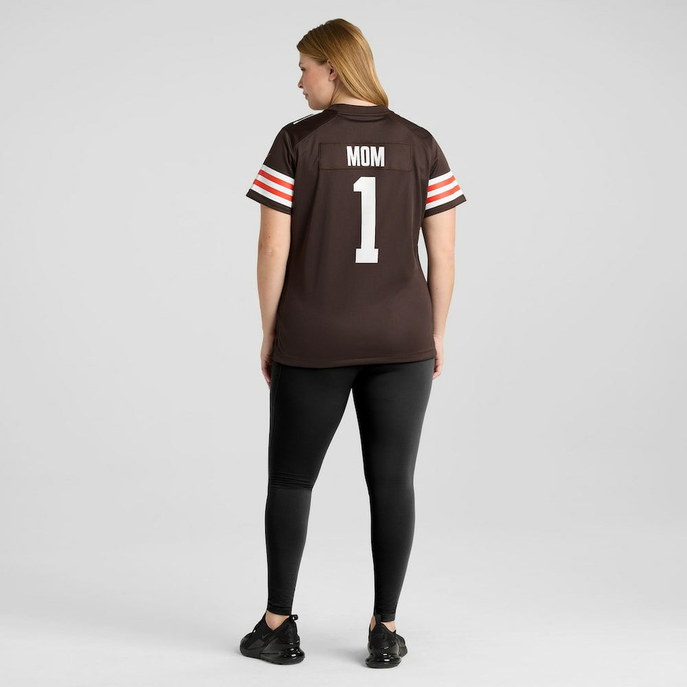 Number 1 Mom Cleveland Browns Women's Game Jersey Brown - Nike