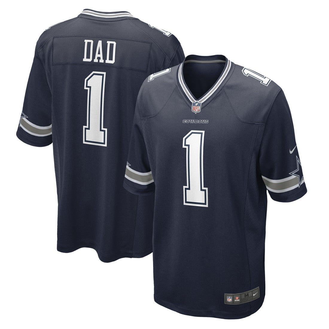 Number 1 Dad Dallas Cowboys Game Jersey Navy - Nike