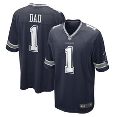 Number 1 Dad Dallas Cowboys Game Jersey Navy - Nike