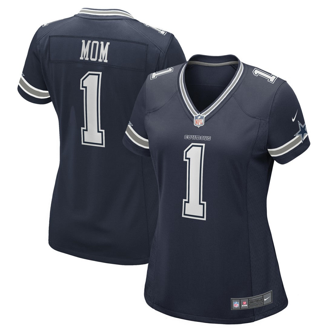 Number 1 Mom Dallas Cowboys Women's Game Jersey Navy - Nike