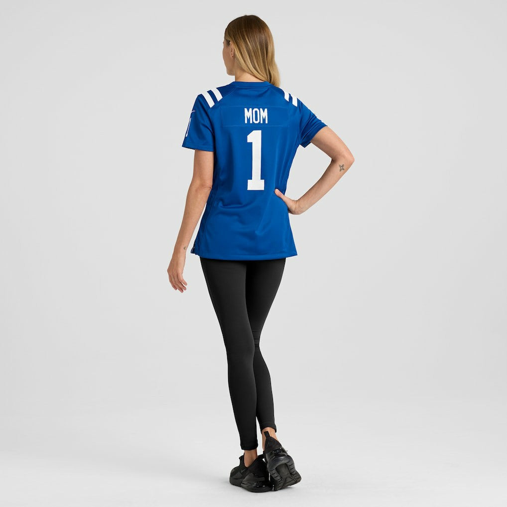 Number 1 Mom Indianapolis Colts Women's Game Jersey - Royal | NFL Jerseys