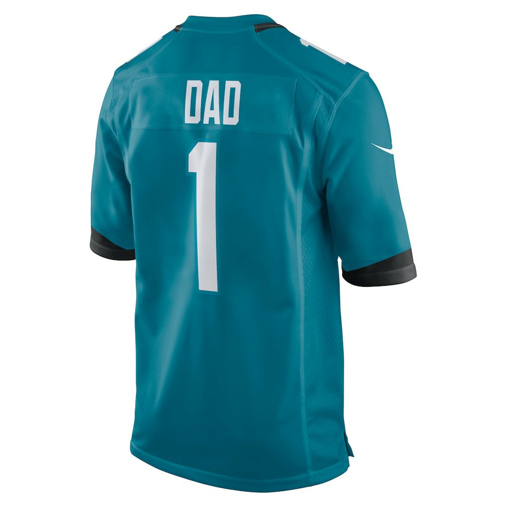 Number 1 Dad Jacksonville Jaguars Game Jersey Teal - Nike