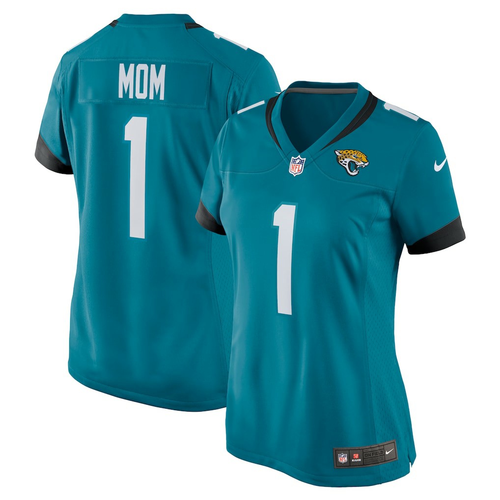 Number 1 Mom Jacksonville Jaguars Women's Game Jersey Teal - Nike