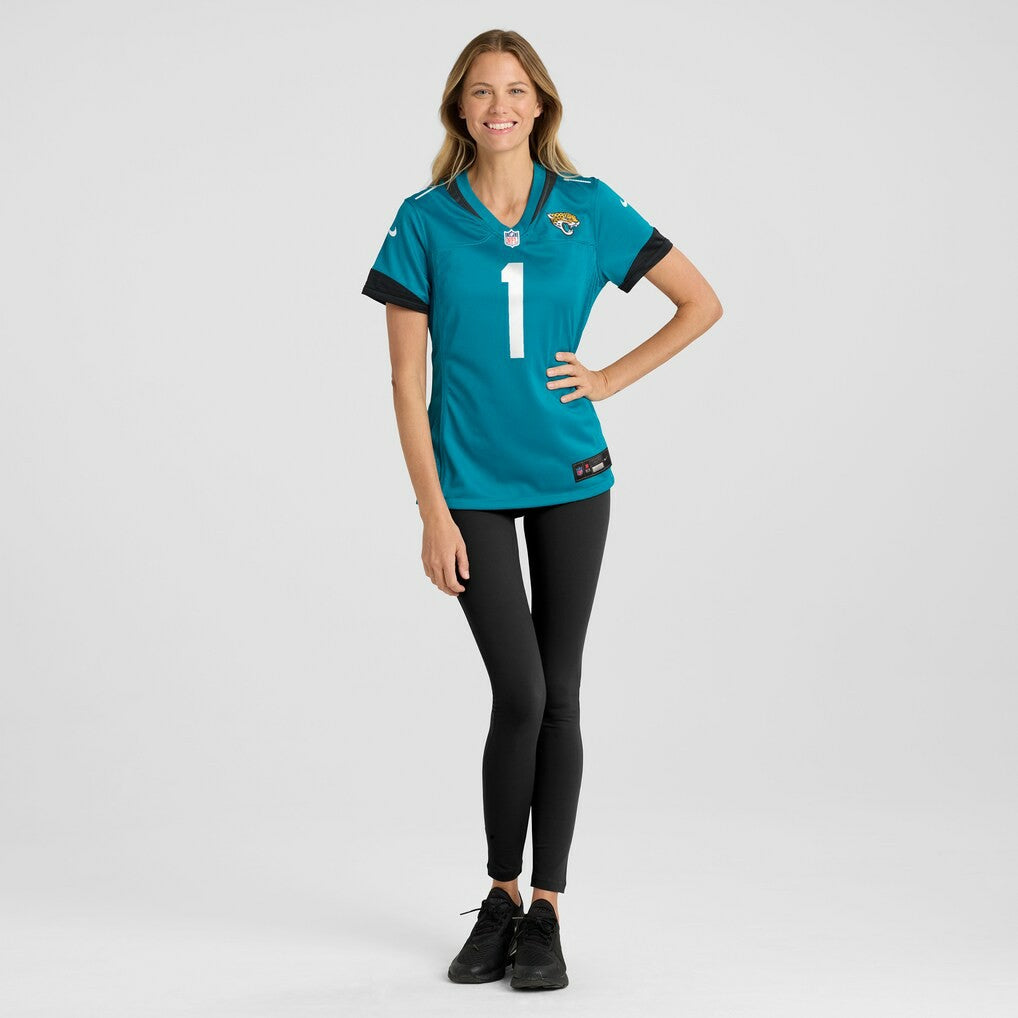 Number 1 Mom Jacksonville Jaguars Women's Game Jersey Teal - Nike