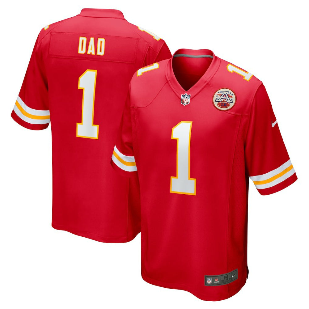 Number 1 Dad Kansas City Chiefs Game Jersey Red - Nike