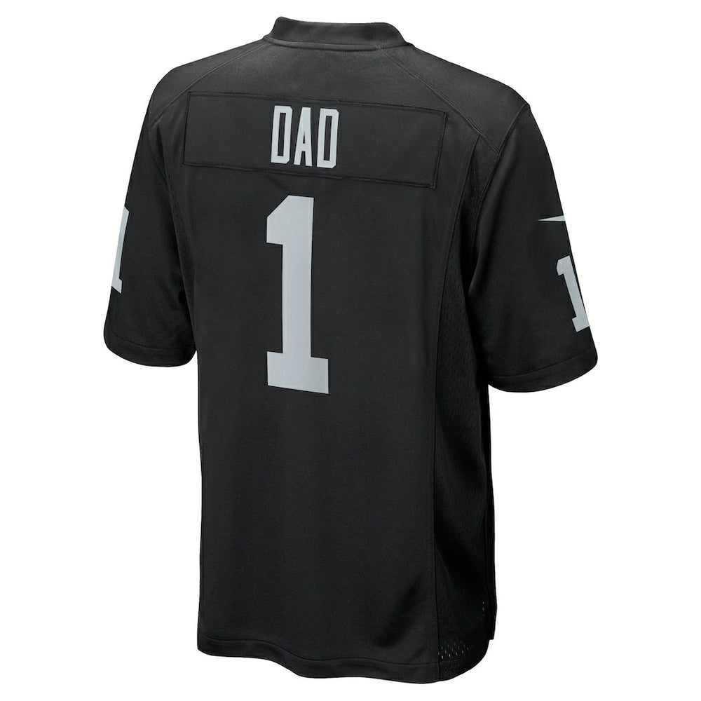 Number 1 Dad Las Vegas Raiders Game Jersey Black - Nike