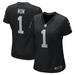 Number 1 Mom Las Vegas Raiders Women's Game Jersey Black - Nike