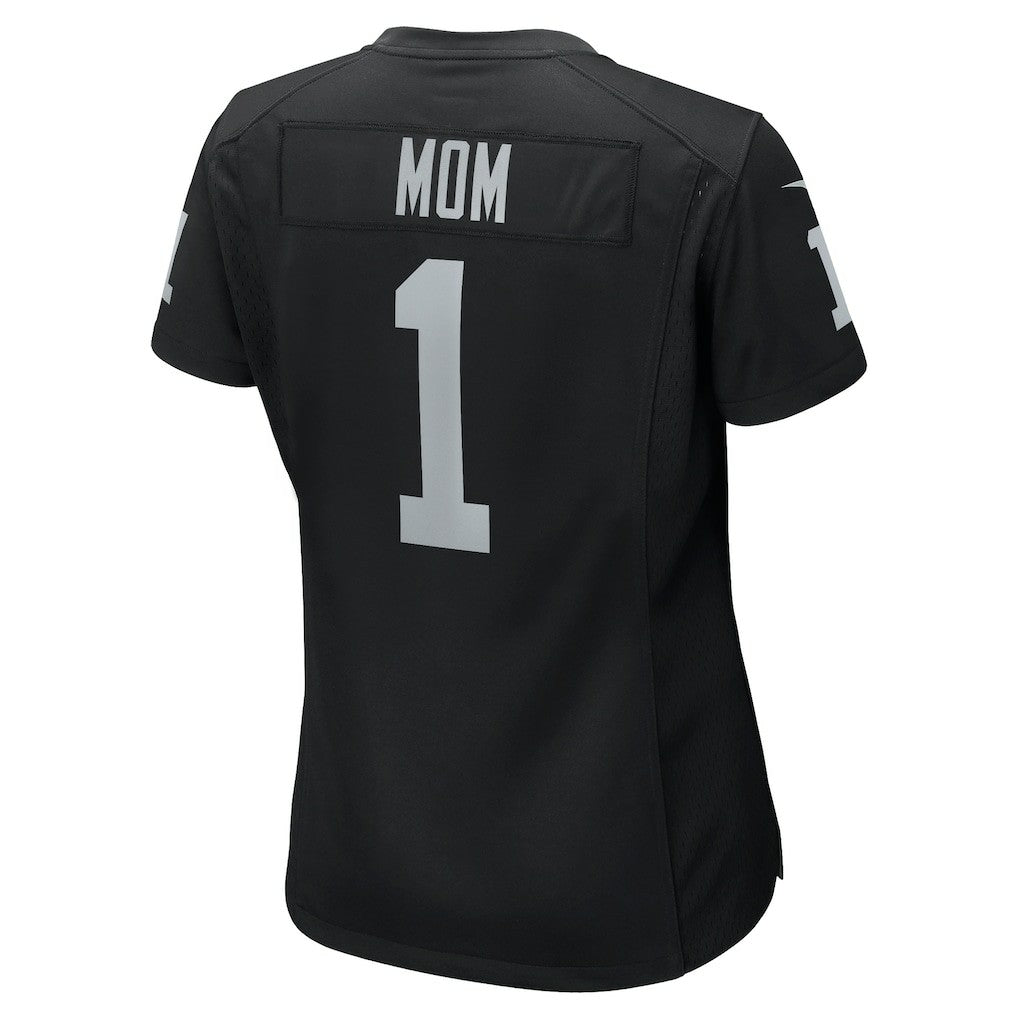 Number 1 Mom Las Vegas Raiders Women's Game Jersey Black - Nike