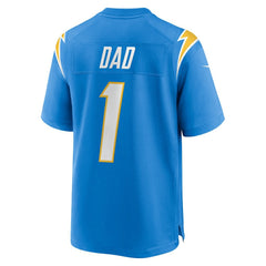 Number 1 Dad Los Angeles Chargers Game Jersey Powder Blue - Nike