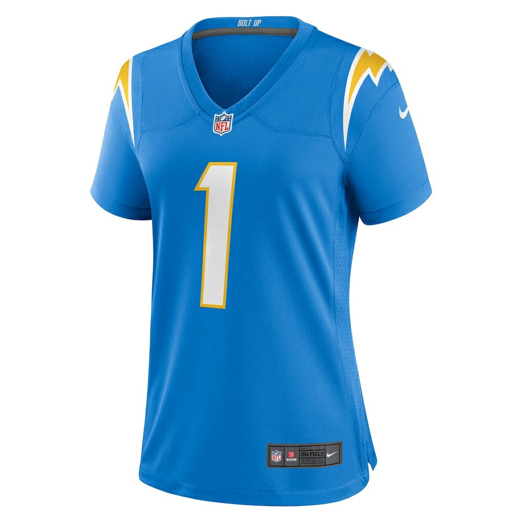 Number 1 Mom Los Angeles Chargers Women's Game Jersey - Powder Blue | NFL Jerseys