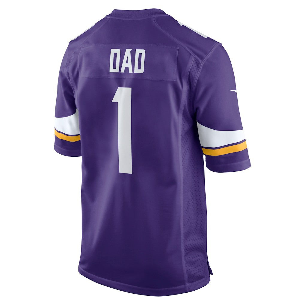 Number 1 Dad Minnesota Vikings Game Jersey Purple - Nike