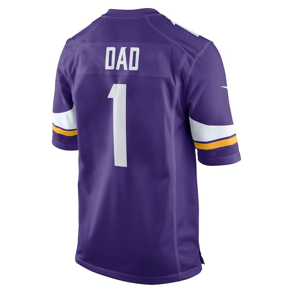 Number 1 Dad Minnesota Vikings Game Jersey Purple - Nike