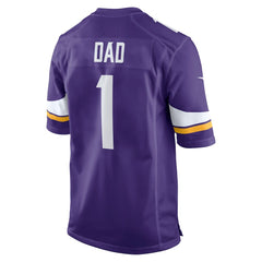 Number 1 Dad Minnesota Vikings Game Jersey Purple - Nike