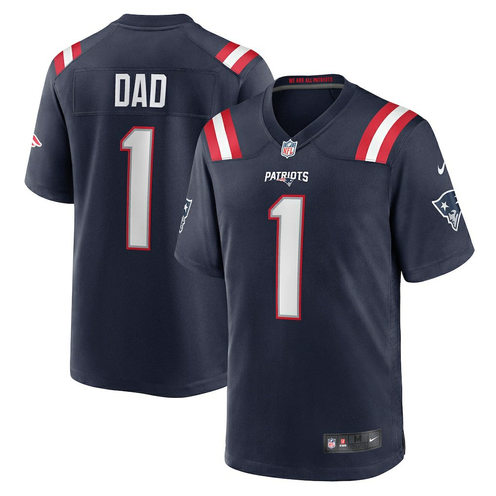 Number 1 Dad New England Patriots Game Jersey Navy - Nike