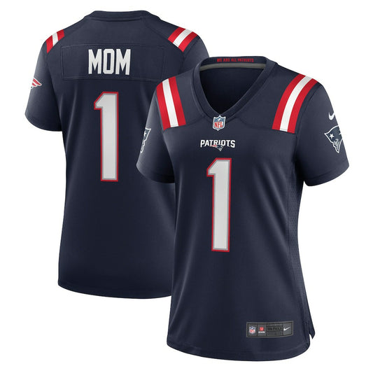 Number 1 Mom New England Patriots Women's Game Jersey - Navy | NFL Jerseys