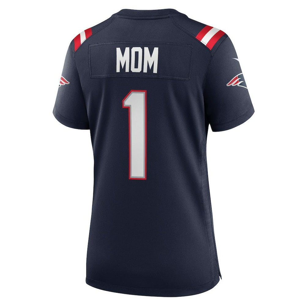 Number 1 Mom New England Patriots Women's Game Jersey Navy - Nike
