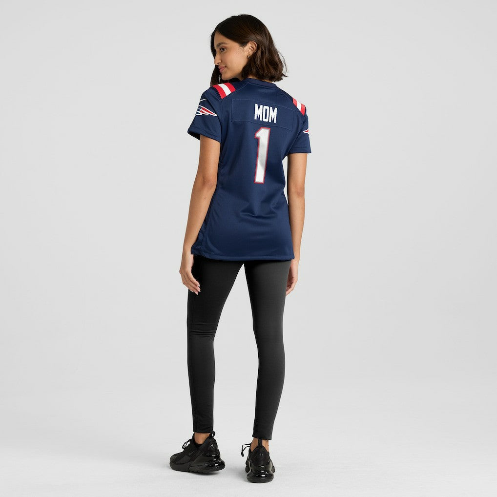 Number 1 Mom New England Patriots Women's Game Jersey Navy - Nike