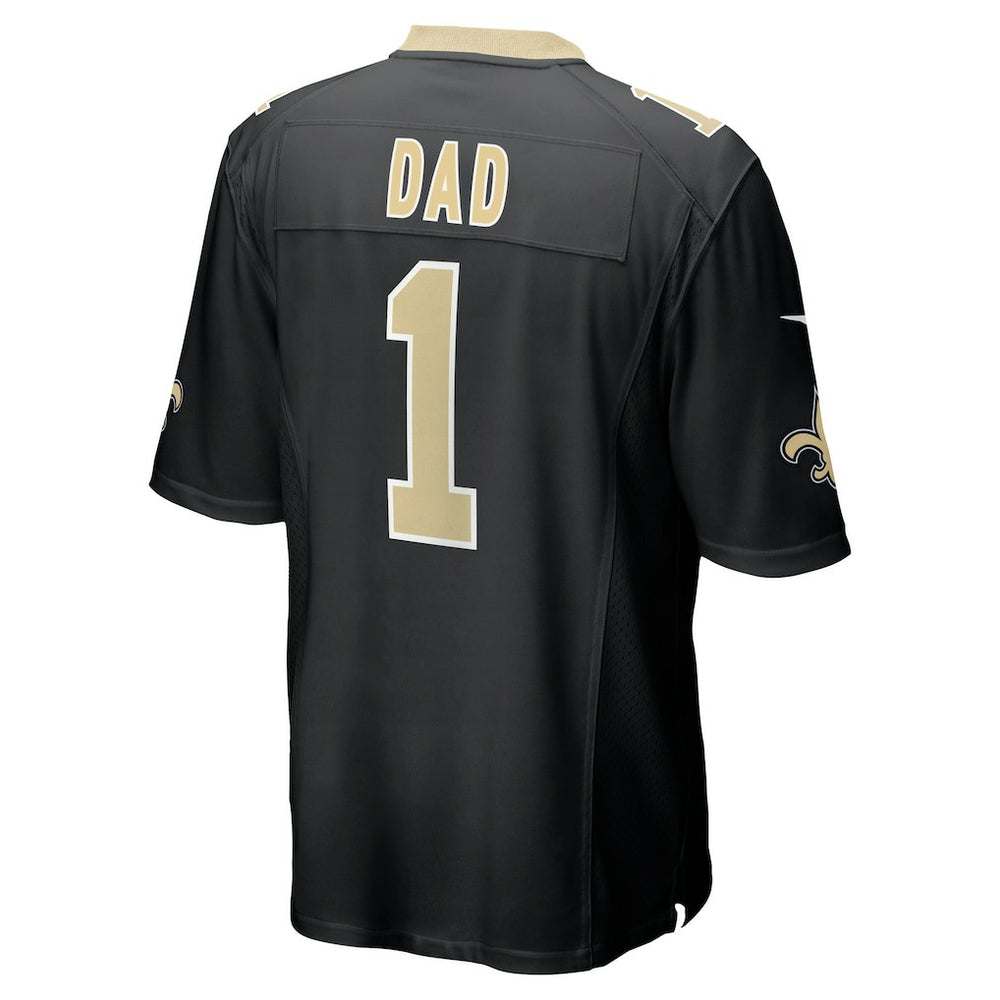 Number 1 Dad New Orleans Saints Game Jersey Black - Nike