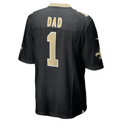 Number 1 Dad New Orleans Saints Game Jersey Black - Nike