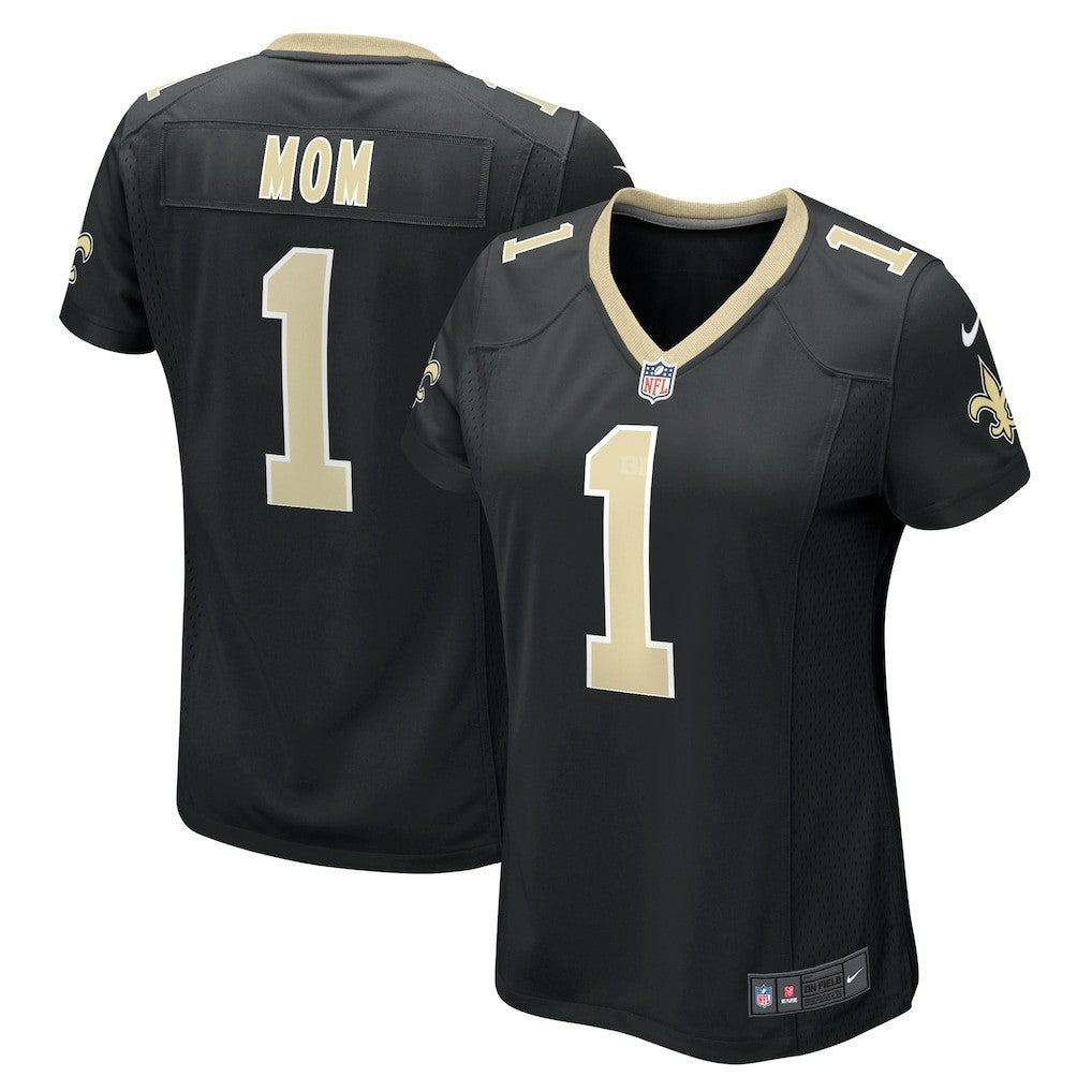 Number 1 Mom New Orleans Saints Women's Game Jersey Black - Nike