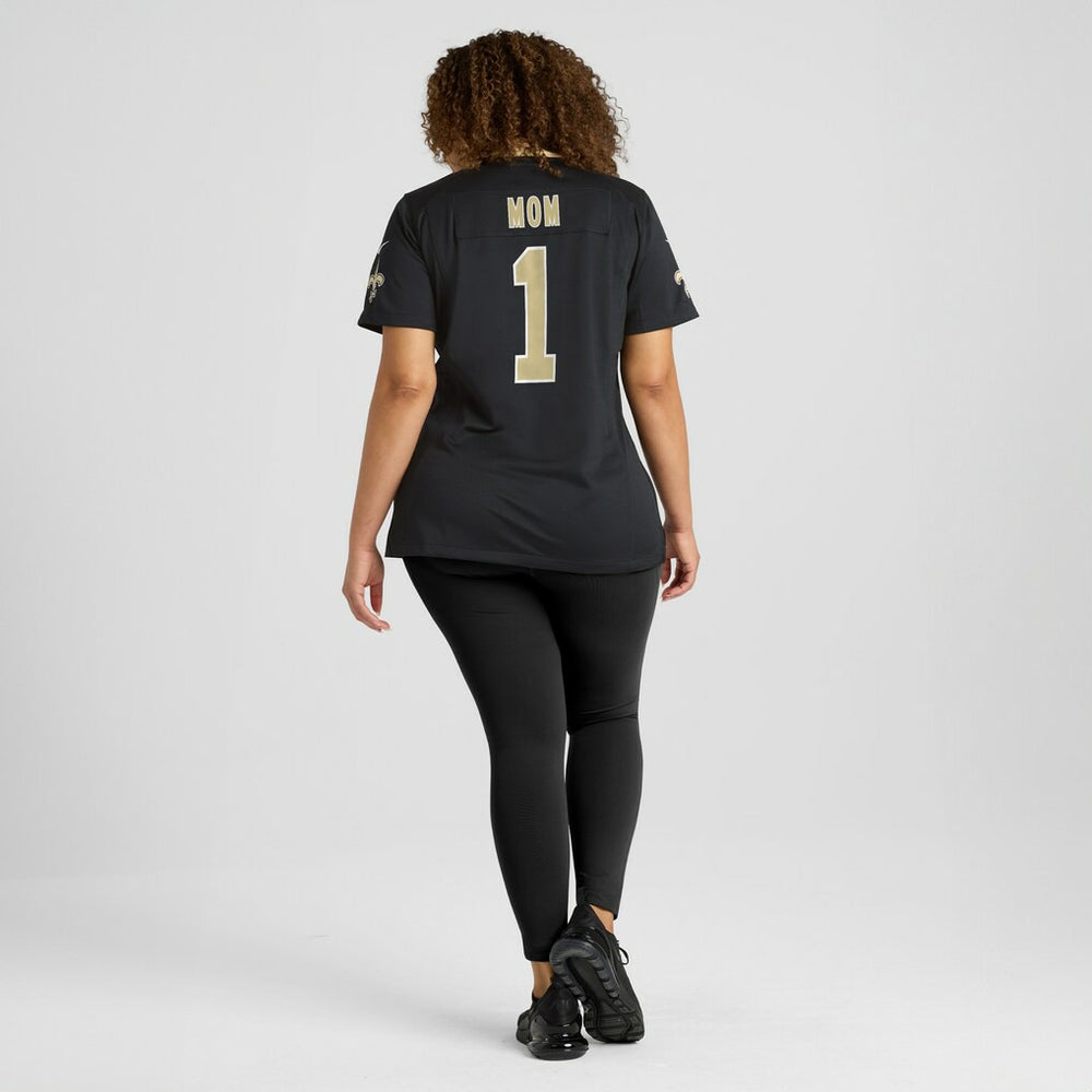 Number 1 Mom New Orleans Saints Women's Game Jersey Black - Nike